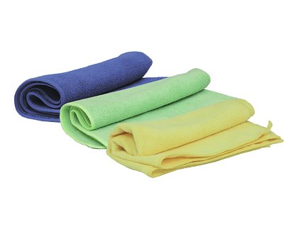 Салфетки полировальные многоразовые из микрофибровой ткани 40 х 40 см Microfiber Blue /20 шт/200шт